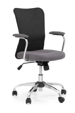 Halmar Fotele*ANDY fotel młodzieżowy popielaty / czarny1 sztuka