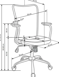 Halmar Fotele*ANDY fotel młodzieżowy popielaty / czarny1 sztuka