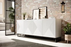 Bogart Komody*ASHA KOMODA 200 4D - biały mat / stelaż