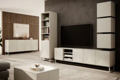 Bogart Komody*ASHA KOMODA 200 4D - cashmere / stelaż cashmere