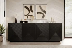 Bogart Komody*ASHA KOMODA 200 4D - czarny mat
