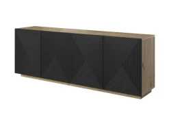 Bogart Komody*ASHA KOMODA 200 4D - czarny mat / artisan