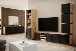 Bogart Komody*ASHA KOMODA 200 4D - czarny mat / artisan