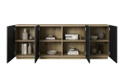 Bogart Komody*ASHA KOMODA 200 4D - czarny mat / artisan