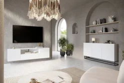 Bogart Komody*ASHA KOMODA 167 2D3SZ - biały mat / stelaż