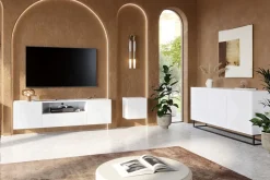 Bogart Komody*ASHA KOMODA 167 2D3SZ - biały mat / stelaż