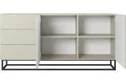 Bogart Komody*ASHA KOMODA 167 2D3SZ - cashmere / czarny stelaż