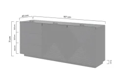 Bogart Komody*ASHA KOMODA 167 2D3SZ - cashmere