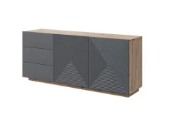 Bogart Komody*ASHA KOMODA 167 2D3SZ - rivier stone / artisan