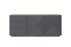 Bogart Komody*ASHA KOMODA 167 2D3SZ - rivier stone / artisan