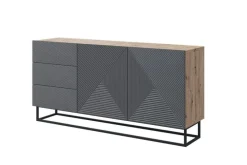 Bogart Komody*ASHA KOMODA 167 2D3SZ - rivier stone / artisan / stelaż