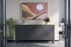 Bogart Komody*ASHA KOMODA 167 2D3SZ - rivier stone / artisan / stelaż