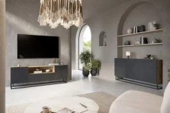 Bogart Komody*ASHA KOMODA 167 2D3SZ - rivier stone / artisan / stelaż