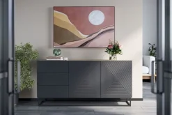 Bogart Komody*ASHA KOMODA 167 2D3SZ - rivier stone / artisan / stelaż