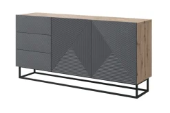 Bogart Komody*ASHA KOMODA 167 2D3SZ - rivier stone / artisan / stelaż