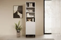 Bogart Szafki I Regały*ASHA REGAŁ 50 1D - biały mat / stelaż