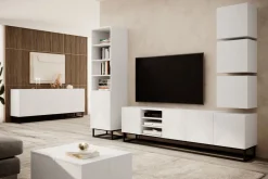 Bogart Szafki I Regały*ASHA REGAŁ 50 1D - biały mat / stelaż