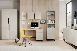 Bogart Szafki I Regały*ASHA REGAŁ 50 1D - cashmere / czarny stelaż