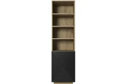 Bogart Szafki I Regały*ASHA REGAŁ 50 1D - czarny mat / artisan