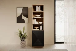 Bogart Szafki I Regały*ASHA REGAŁ 50 1D - czarny mat / artisan