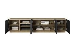 Bogart Szafki Rtv*ASHA RTV 200 5D - czarny mat / artisan