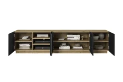 Bogart Szafki Rtv*ASHA RTV 200 5D - czarny mat / artisan