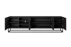 Bogart Szafki Rtv*ASHA RTV 200 5D - czarny mat / stelaż