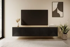 Bogart Szafki Rtv*ASHA RTV 200 5D - czarny mat / artisan / wisząca