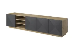 Bogart Szafki Rtv*ASHA RTV 200 5D z wnęką - rivier stone / artisan