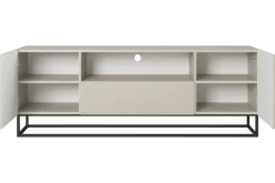 Bogart Szafki Rtv*ASHA RTV 167 2D1SZ - cashmere / czarny stelaż