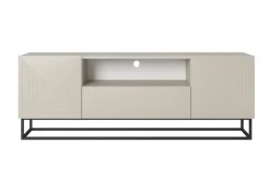 Bogart Szafki Rtv*ASHA RTV 167 2D1SZ - cashmere / czarny stelaż