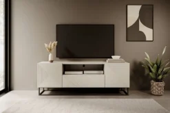 Bogart Szafki Rtv*ASHA RTV 167 2D1SZ - cashmere / czarny stelaż