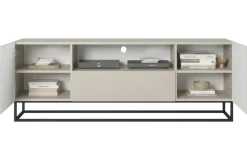 Bogart Szafki Rtv*ASHA RTV 167 2D1SZ - cashmere / czarny stelaż