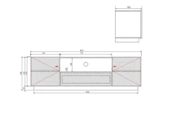 Bogart Szafki Rtv*ASHA RTV 167 2D1SZ - czarny mat