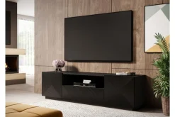 Bogart Szafki Rtv*ASHA RTV 167 2D1SZ - czarny mat