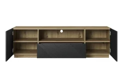 Bogart Szafki Rtv*ASHA RTV 167 2D1SZ - czarny mat / artisan