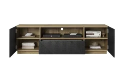 Bogart Szafki Rtv*ASHA RTV 167 2D1SZ - czarny mat / artisan