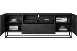 Bogart Szafki Rtv*ASHA RTV 167 2D1SZ - czarny mat / stelaż