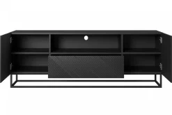 Bogart Szafki Rtv*ASHA RTV 167 2D1SZ - czarny mat / stelaż