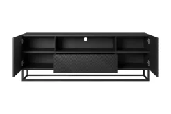Bogart Szafki Rtv*ASHA RTV 167 2D1SZ - czarny mat / stelaż