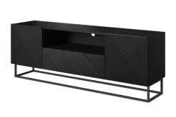 Bogart Szafki Rtv*ASHA RTV 167 2D1SZ - czarny mat / stelaż