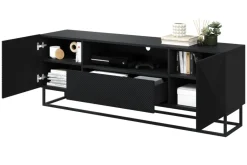 Bogart Szafki Rtv*ASHA RTV 167 2D1SZ - czarny mat / stelaż