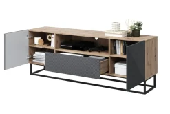 Bogart Szafki Rtv*ASHA RTV 167 2D1SZ - rivier stone / artisan / stelaż