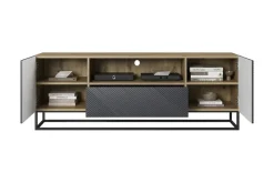 Bogart Szafki Rtv*ASHA RTV 167 2D1SZ - rivier stone / artisan / stelaż