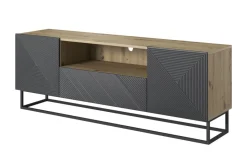 Bogart Szafki Rtv*ASHA RTV 167 2D1SZ - rivier stone / artisan / stelaż