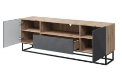 Bogart Szafki Rtv*ASHA RTV 167 2D1SZ - rivier stone / artisan / stelaż