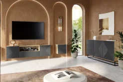 Bogart Szafki Rtv*ASHA RTV 167 2D1SZ - rivier stone / artisan / wisząca