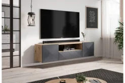 Bogart Szafki Rtv*ASHA RTV 167 2D1SZ - rivier stone / artisan / wisząca