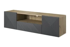 Bogart Szafki Rtv*ASHA RTV 167 2D1SZ - rivier stone / artisan / wisząca