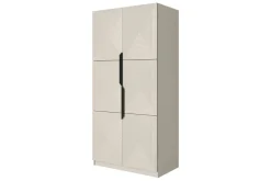 Bogart Szafy*ASHA SZAFA 100 2D - cashmere / czarne uchwyty / cokół